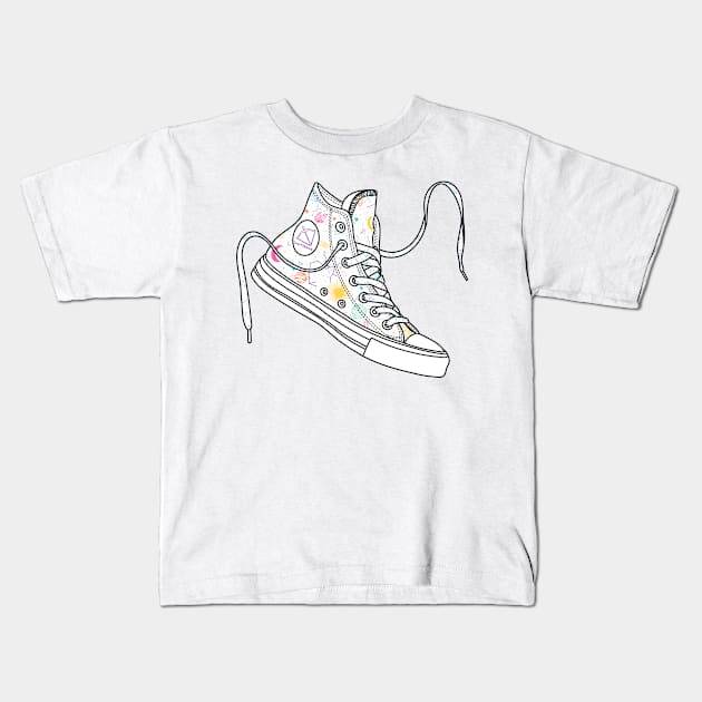 Sagittarius high tops - Pastel colours Kids T-Shirt by MickeyEdwards